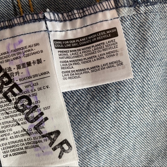 Levi’s Original Trucker Jean Jacket Blue Denim Size L - Picture 7 of 10